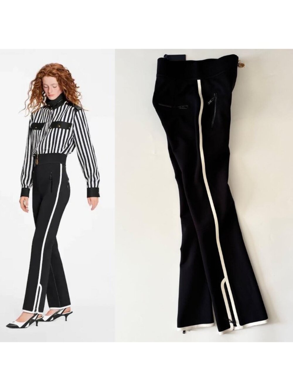 Louis Vuitton Tagged Technical Jersey Pants